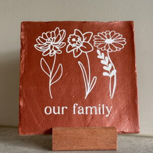 Tegeltje geboortebloemen