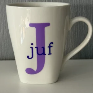 Mok of glas bedankt juf, meester