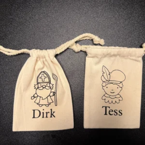 Gepersonaliseerde pepernootzakjes