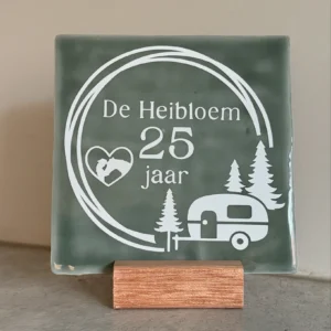 Tegel bedrijfsjubileum