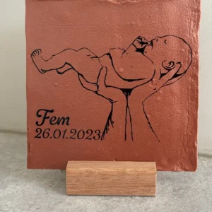 Tegeltje foto geboorte kraamcadeau