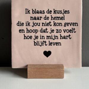 Tegeltje rondom afscheid