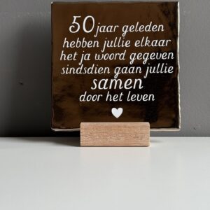 Tegeltje 50 jarig jubileum