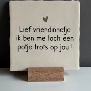 Tegeltje vriendschap