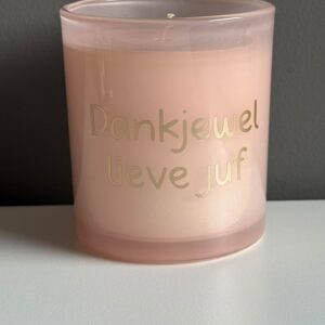 dankjewel lieve juf- geurkaars precious woods 30 branduren