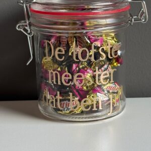 de tofste meester, dat ben jij gevulde snoeppot 250 ml